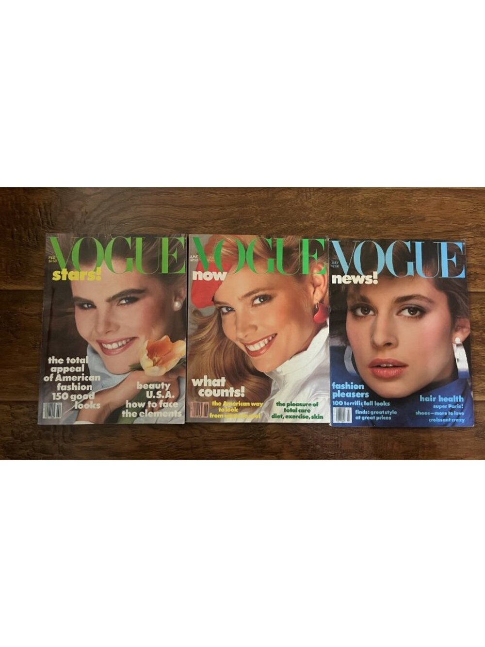 Vintage Lot of 3 - 1982 VOGUE Magazine Collector Set Fashion